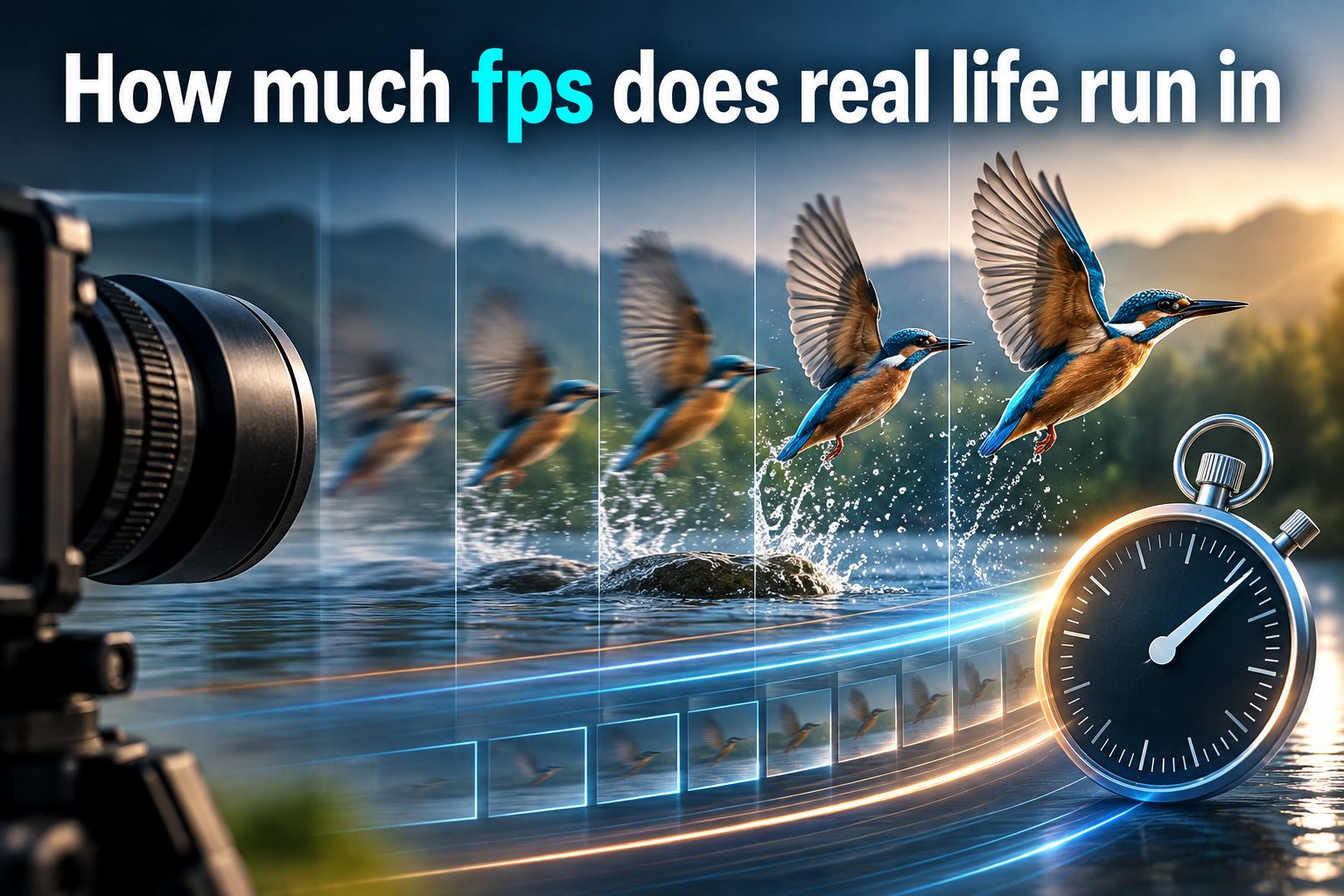 how-much-fps-does-real-life-run-in-e1736 Close-up of an eye reflecting motion blur and frame-like light streaks